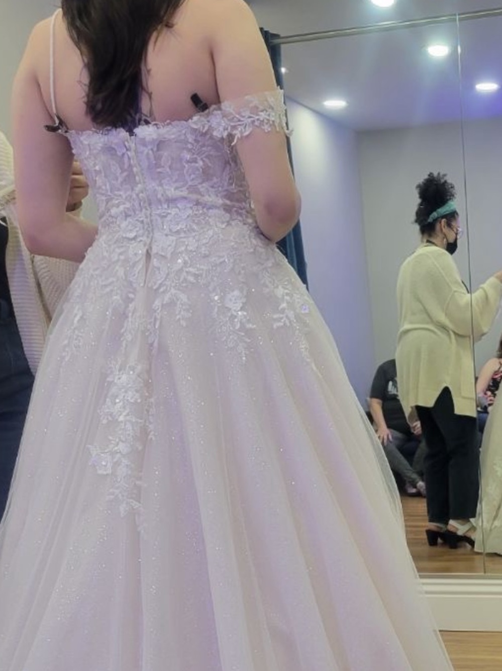 Maggie Sottero Sparkling Ivory Lace Ball Gown Wedding Dress Style Casey - Picture 3 of 4